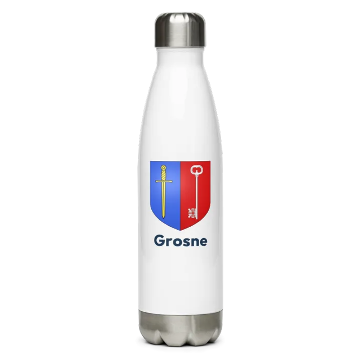Gourde inox blason de Grosne