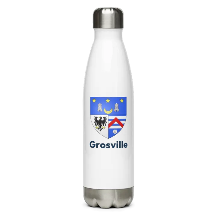 Gourde inox blason de Grosville
