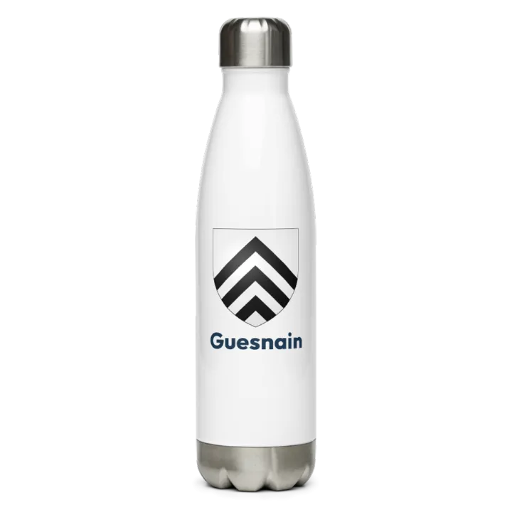 Gourde inox — blason de Guesnain