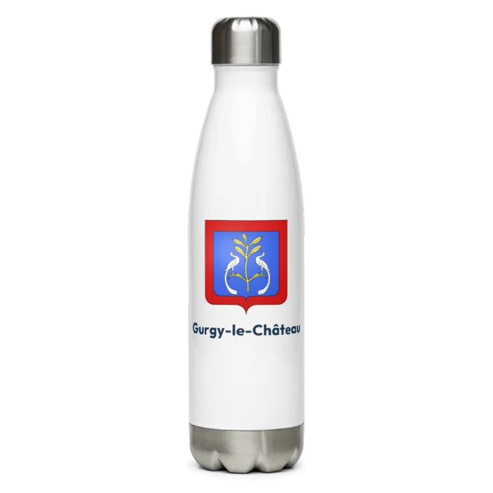 Gourde inox — blason de Gurgy-le-Château