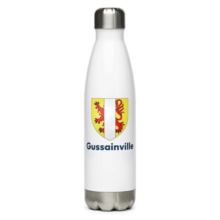 Gourde inox — blason de Gussainville