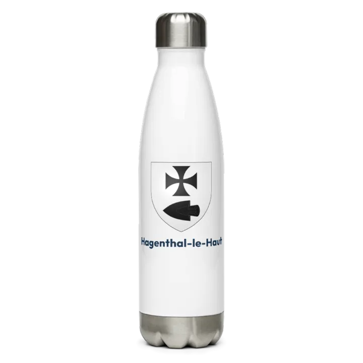 Gourde inox — blason de Hagenthal-le-Haut