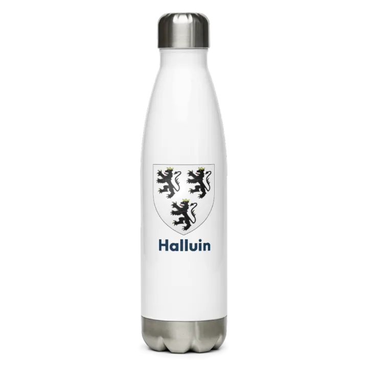 Gourde inox — blason d'Halluin