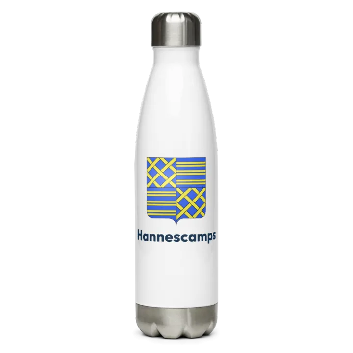 Gourde inox — blason d'Hannescamps