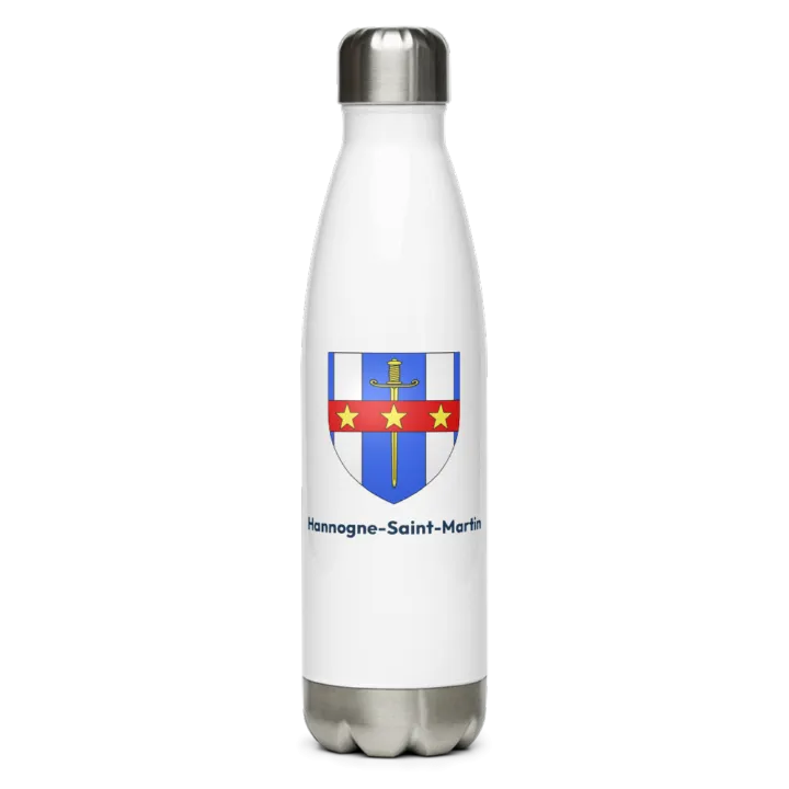 Gourde inox blason de Hannogne-Saint-Martin