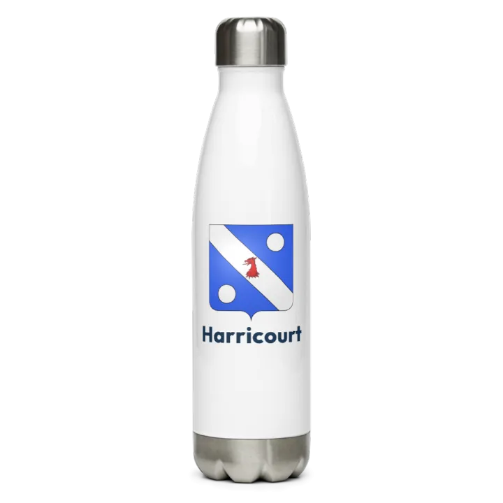 Gourde inox blason de Harricourt