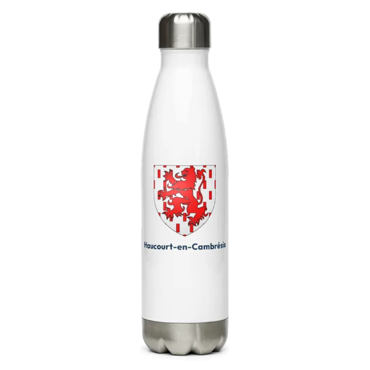 Gourde inox blason de Haucourt-en-Cambrésis