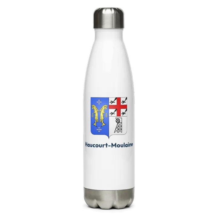 Gourde inox blason de Haucourt-Moulaine