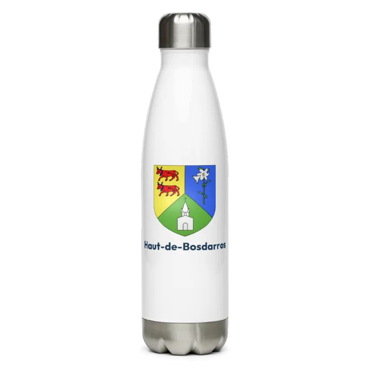 Gourde inox — blason d'Haut-de-Bosdarros