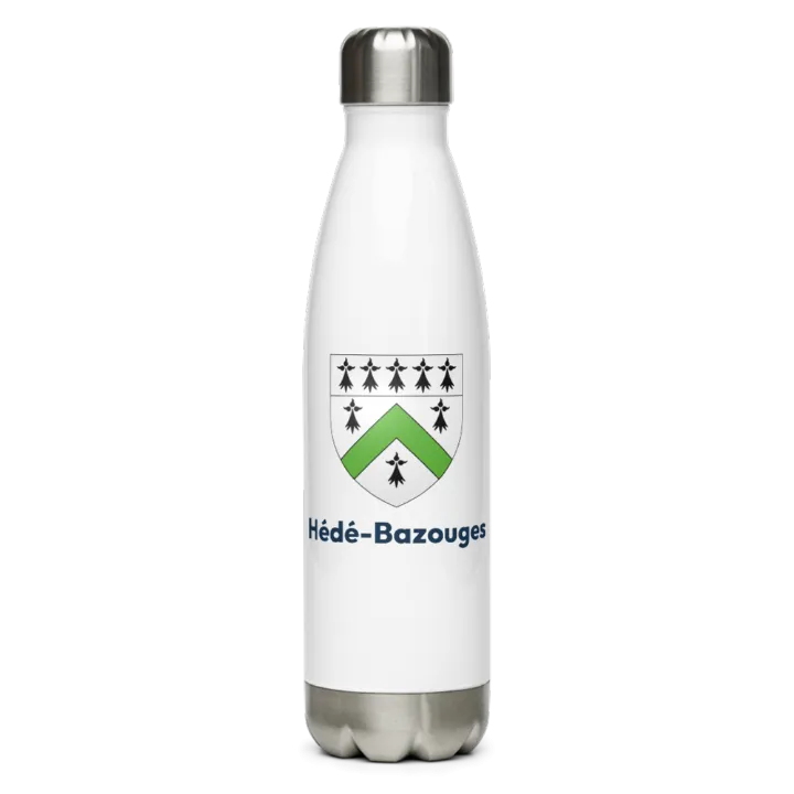 Gourde inox blason de Hédé-Bazouges
