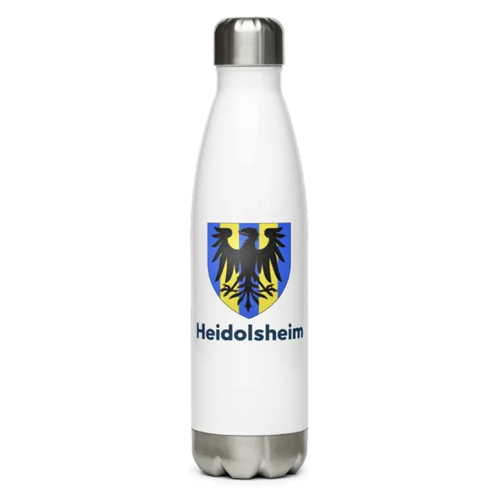 Gourde inox — blason de Heidolsheim