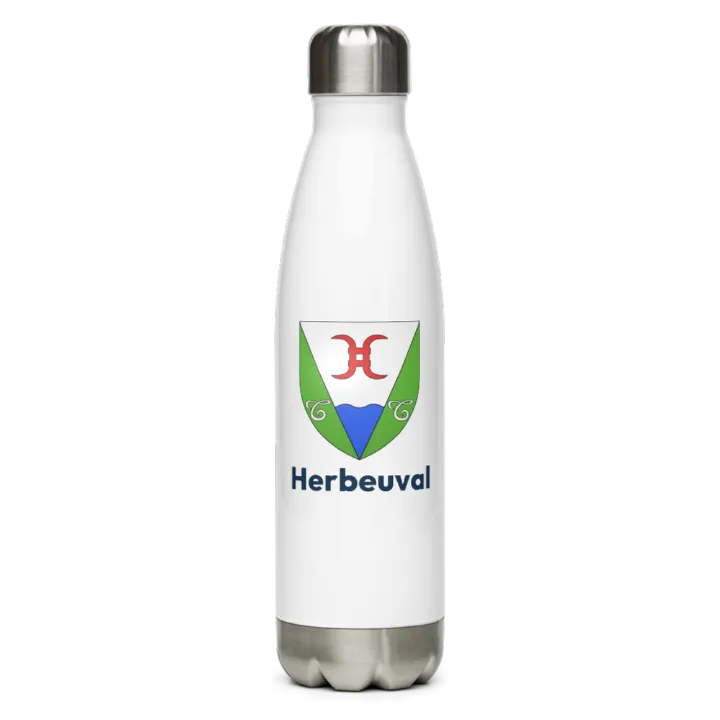 Gourde inox — blason d'Herbeuval