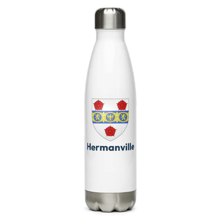 Gourde inox blason de Hermanville