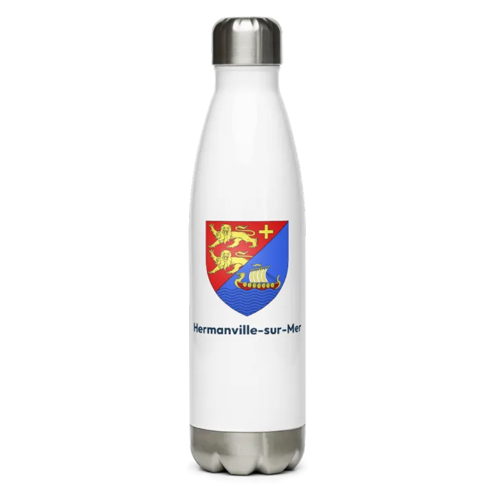 Gourde inox blason de Hermanville-sur-Mer
