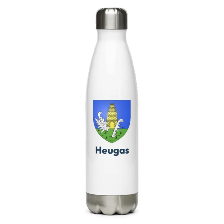 Gourde inox blason de Heugas