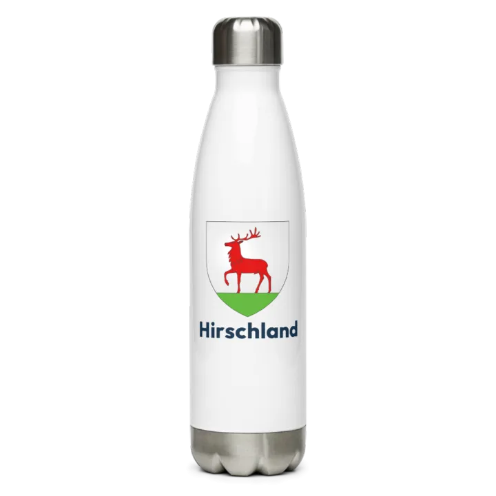 Gourde inox blason de Hirschland