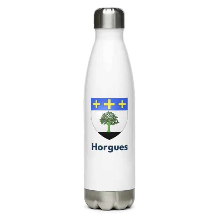 Gourde inox — blason de Horgues