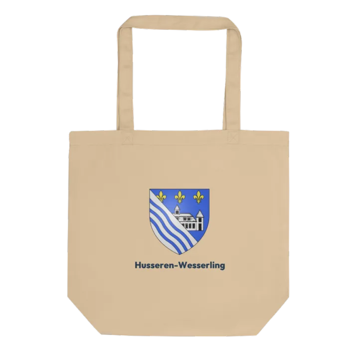 Tote bag coton bio — blason de Husseren-Wesserling