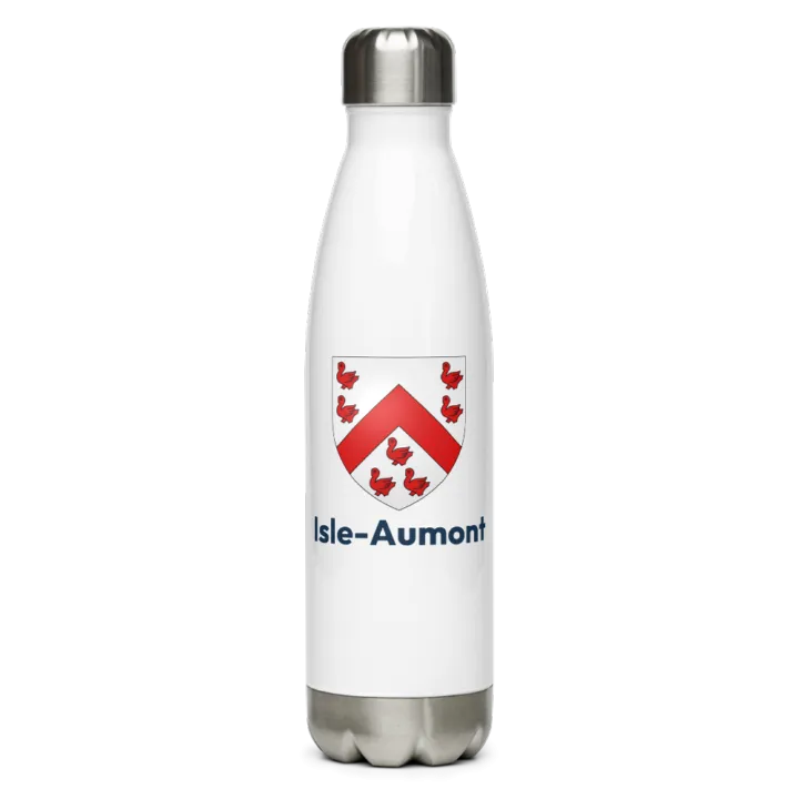Gourde inox — blason d'Isle-Aumont