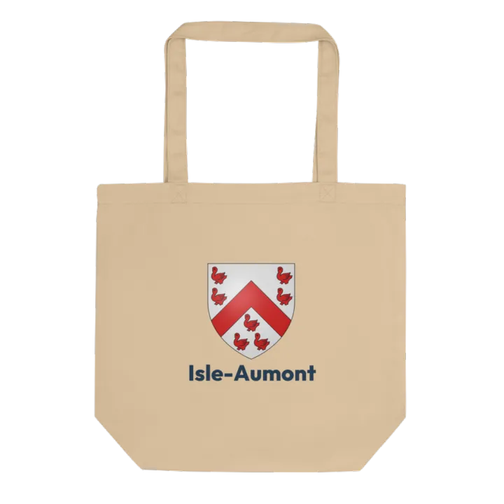 Tote bag coton bio — blason d'Isle-Aumont