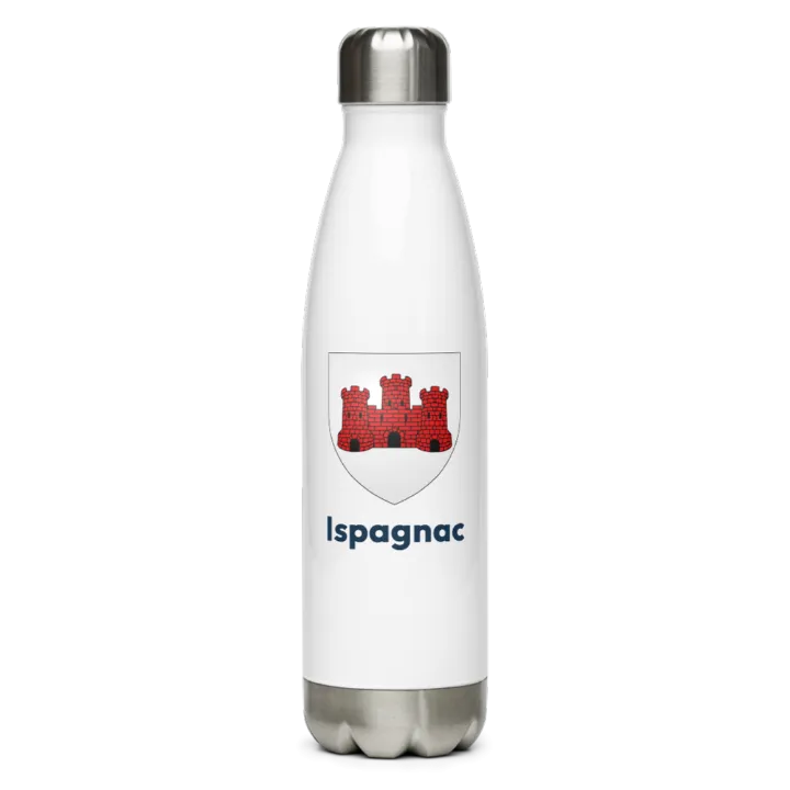 Gourde inox blason de Ispagnac