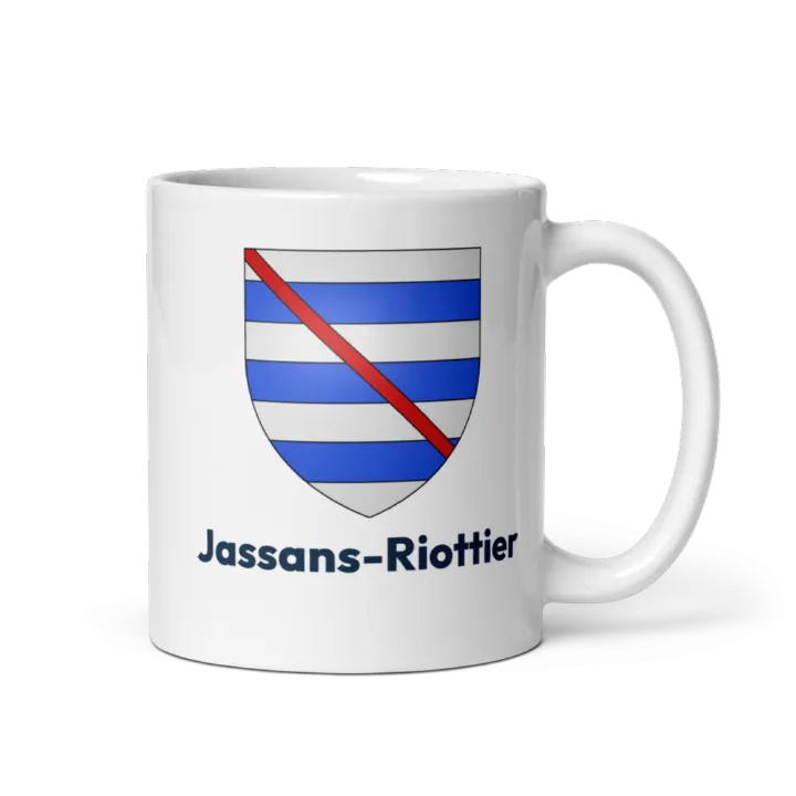 Mug blason de Jassans-Riottier