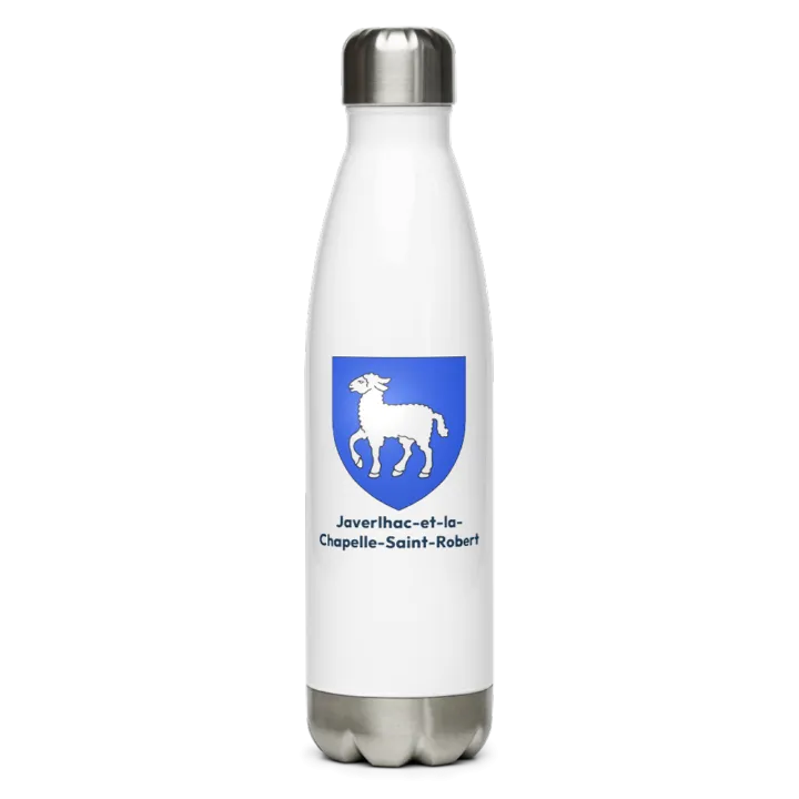 Gourde inox blason de Javerlhac-et-la-Chapelle-Saint-Robert