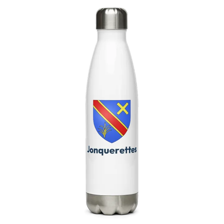 Gourde inox — blason de Jonquerettes