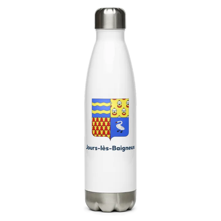 Gourde inox — blason de Jours-lès-Baigneux