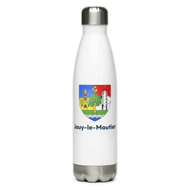 Gourde inox — blason de Jouy-le-Moutier