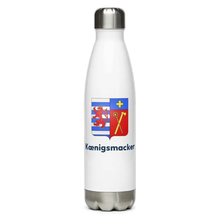 Gourde inox blason de Kœnigsmacker