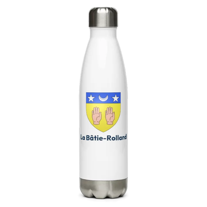 Gourde inox — blason de la Bâtie-Rolland