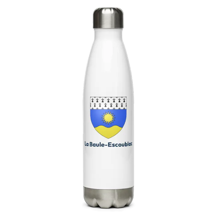 Gourde inox — blason de la Baule-Escoublac