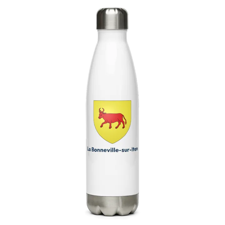 Gourde inox — blason de la Bonneville-sur-Iton