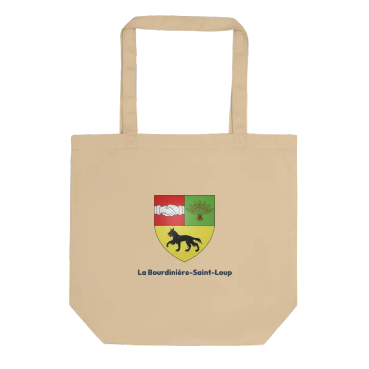Tote bag coton bio — blason de la Bourdinière-Saint-Loup