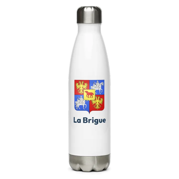 Gourde inox — blason de la Brigue