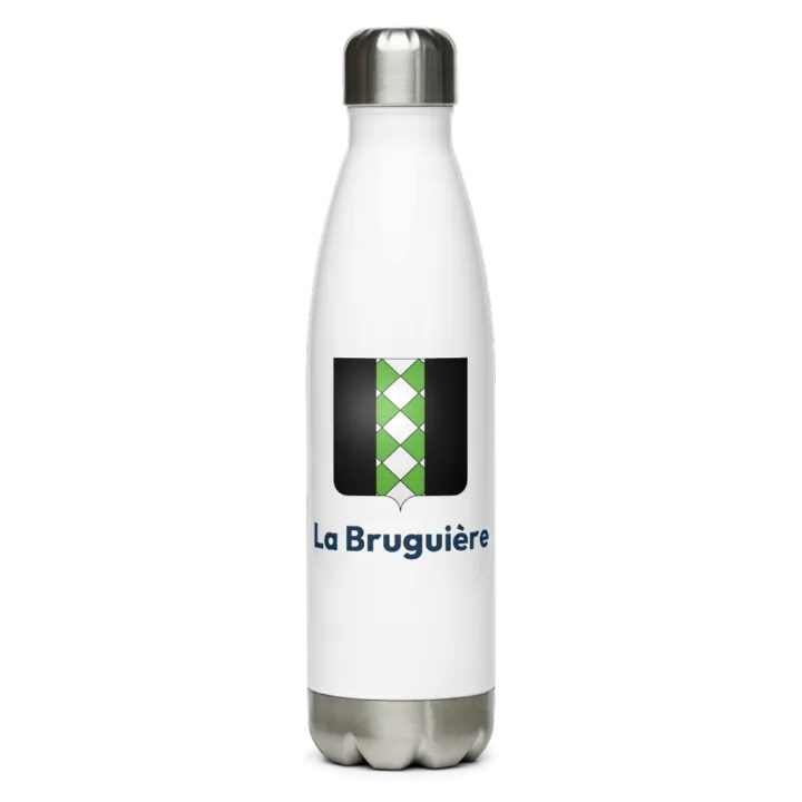 Gourde inox — blason de la Bruguière