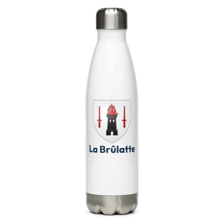 Gourde inox blason de La Brûlatte