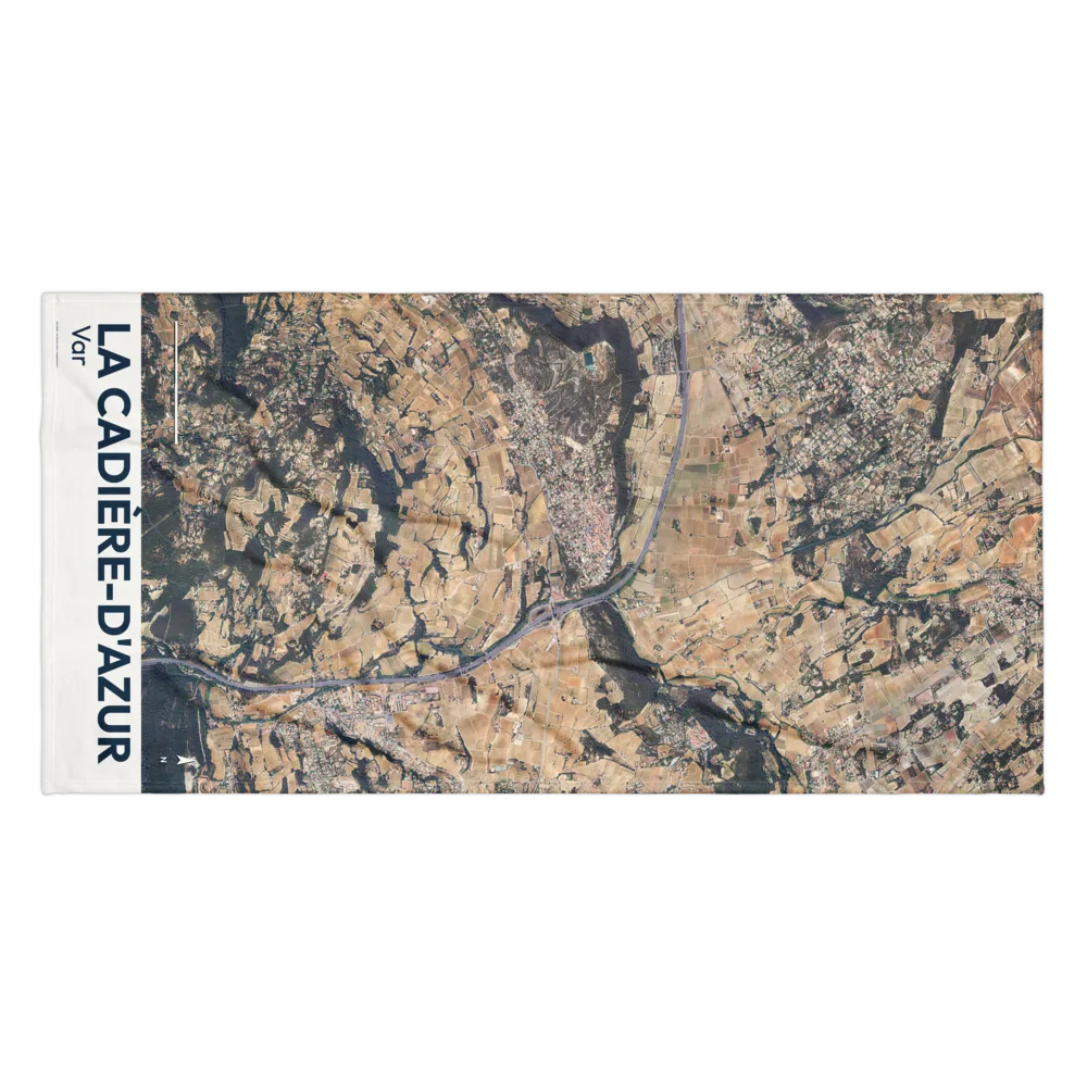 Serviette cartographique — carte de La Cadière-d'Azur