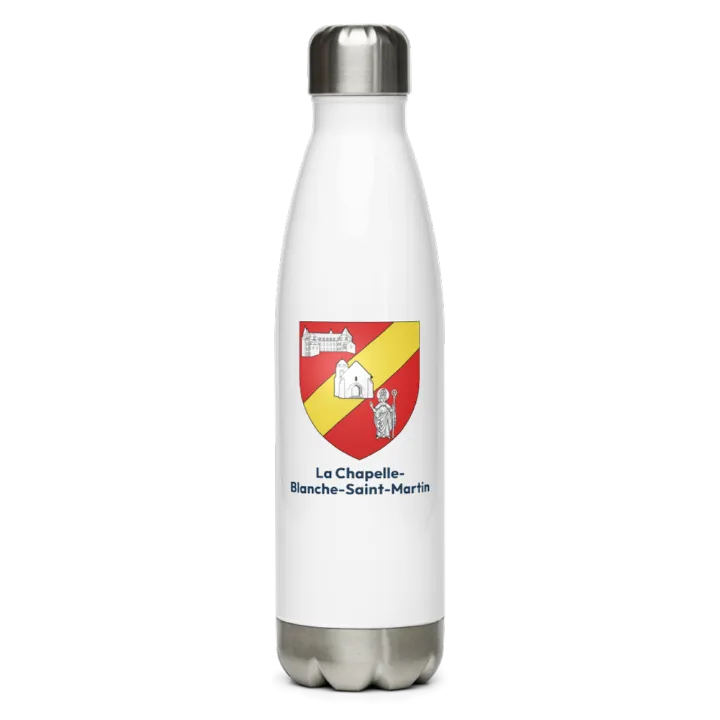 Gourde inox blason de La Chapelle-Blanche-Saint-Martin