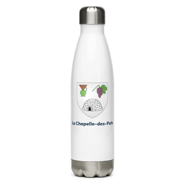 Gourde inox blason de La Chapelle-des-Pots