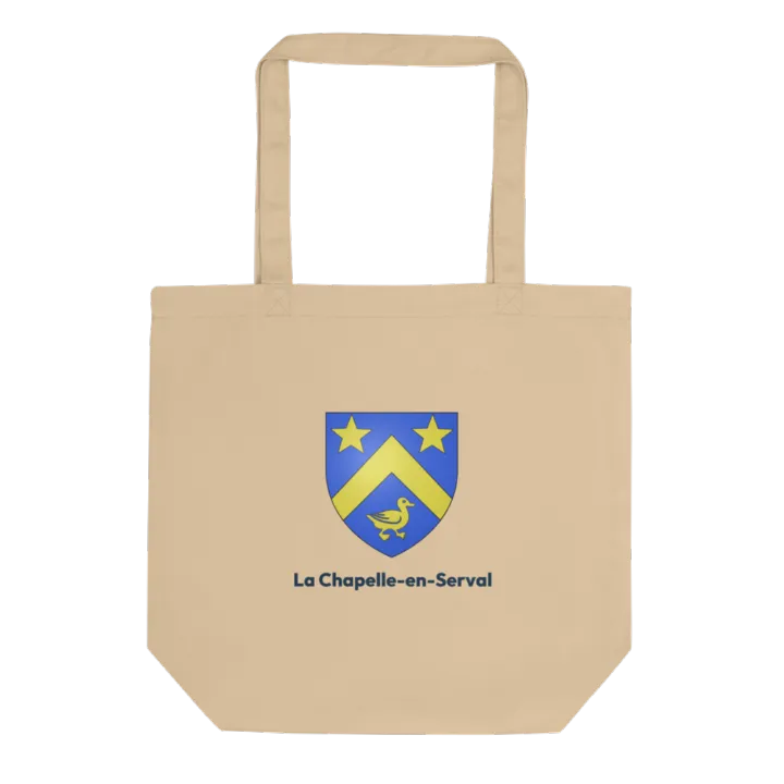 Tote bag coton bio — blason de la Chapelle-en-Serval