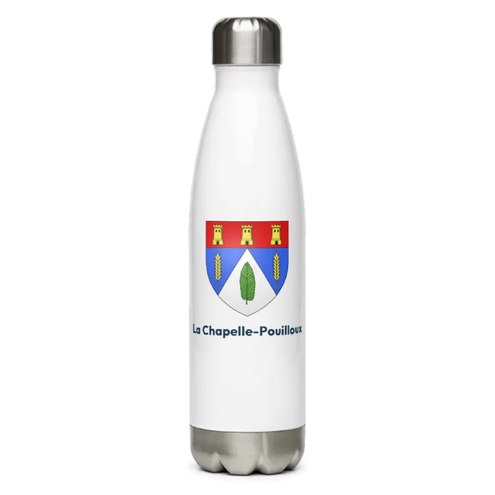 Gourde inox blason de La Chapelle-Pouilloux