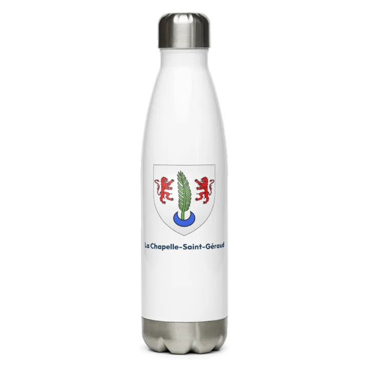 Gourde inox blason de La Chapelle-Saint-Géraud