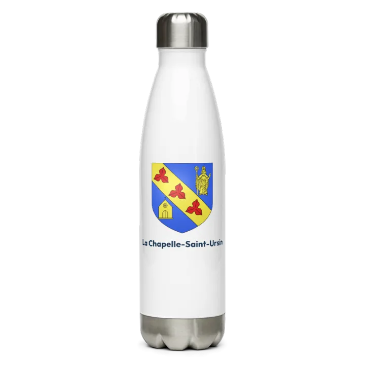 Gourde inox blason de La Chapelle-Saint-Ursin