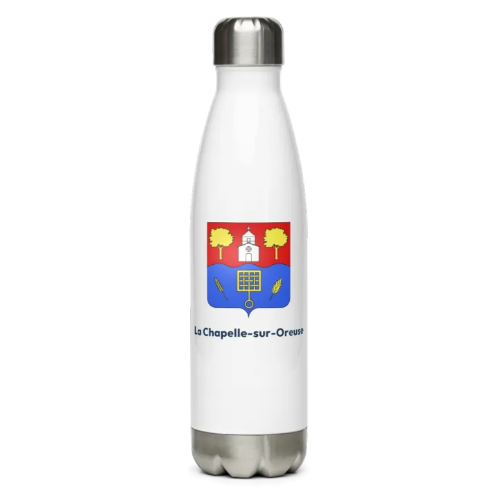 Gourde inox — blason de la Chapelle-sur-Oreuse