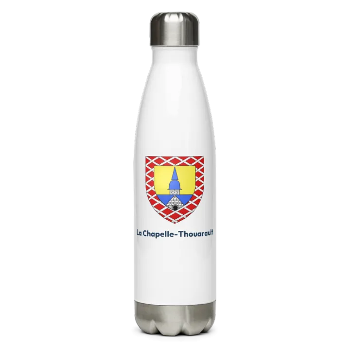 Gourde inox — blason de la Chapelle-Thouarault