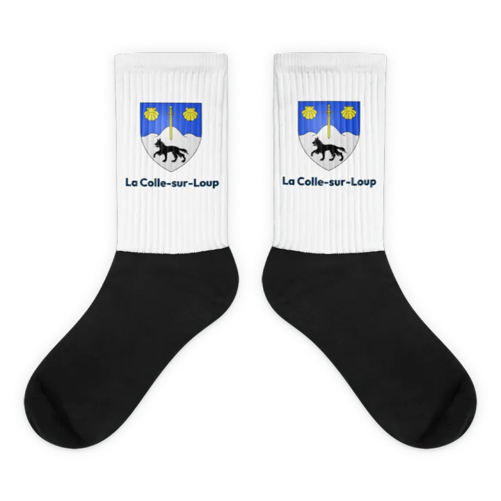 Chaussettes — blason de la Colle-sur-Loup