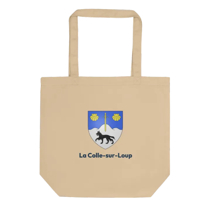 Tote bag coton bio — blason de la Colle-sur-Loup