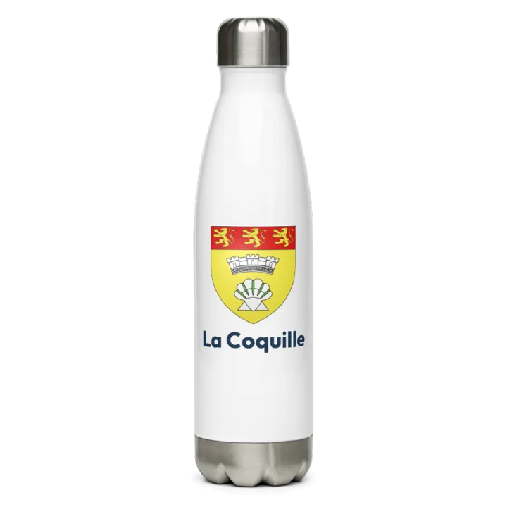 Gourde inox blason de La Coquille